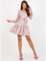 Dámské šaty LK SK 507973 tmavě růžová Dámské šaty LK SK 507973 tmavě růžová