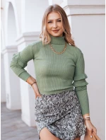 Dámský svetr BUFALO světle zelený FashionStreet MY1422 Dámský svetr BUFALO světle zelený FashionStreet MY1422