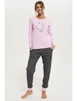 Italská móda Antilia long length sp. barva:růžová/print