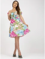 Šaty DHJ SK 15836.51 bílá a modrá