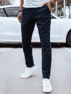 Pánské ležérní tmavě modré kalhoty FashionStreet UX4395