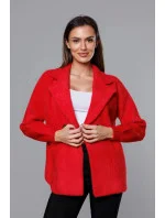 Krátký červený přehoz přes oblečení typu alpaka (CJ65) Krátký červený přehoz přes oblečení typu alpaka (CJ65)