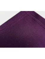 Tmavě fialové dámské legíny s ozdobnými švy (54460) Tmavě fialové dámské legíny s ozdobnými švy (54460)