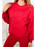 Bavlněná souprava California červený