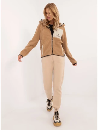 Mikina D20001M02671A2 světle hnědá