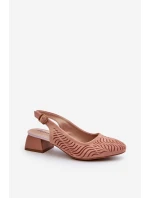 Lodičky Na Podpatku Růžové Gemifa