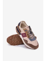 Semišové Pánské Tenisky Na Platformě Big Star RR174475 Hi-Poly System Béžové Semišové Pánské Tenisky Na Platformě Big Star RR174475 Hi-Poly System Béžové