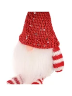 DEKORATIVNÍ TRPASLÍK SEDÍCÍ ČERVENÝ 13+10CM