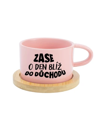 MOHLA BYCH BÝT MILÁ, ALE NECHCE SE MI - růžový hrníček makronka 200 ml