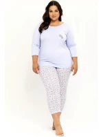 Taro Ariella 3256 3/4 2XL-3XL Z24/25 dámské pyžamo Taro Ariella 3256 3/4 2XL-3XL Z24/25 dámské pyžamo