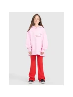 Dívčí mikina oversize s kapucí 4F 4FJRAW25TSWSF2429-56S