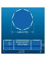 BAZÉN S OVÁLNÝM RÁMEM 300X76CM 17798