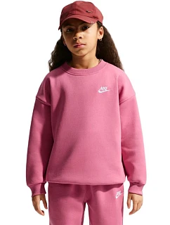 Dětská mikina Nike Sportswear Club Fleece Pink FD2923 641
