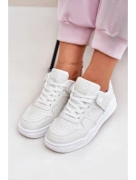 Dámské Sportovní Boty Tenisky Z Eko Kůže Bílé Telisiria Dámské Sportovní Boty Tenisky Z Eko Kůže Bílé Telisiria