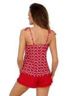 Pyžamo Love 1/2 Červená - Donna Pyžamo Love 1/2 Červená - Donna