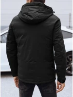Pánská zimní bunda s kapucí černá FashionStreet TX4908