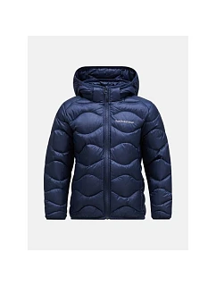 Dětská péřová bunda Peak Performance Jr Helium Down Hood Jacket, barva tmavě modrá