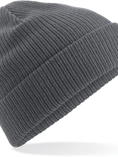 Beechfield B 50N Pletená čepice z bio bavlny 53.0050 graphite grey