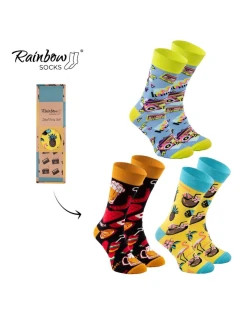 Ponožkový set PARTY BOX 3 páry Rainbow Socks