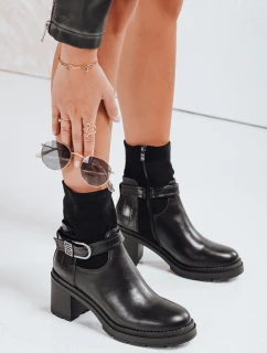 Dámské boty NOIRSTEP na podpatku černé FashionStreet ZY0523