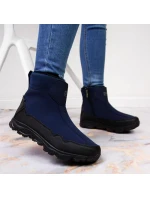 Zimní sněhové boty nepromokavé tmavě modré DK