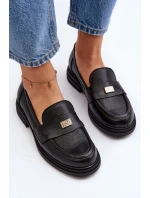 Zazoo 20165 Dámské kožené mokasíny černé