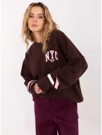 Mikina MJ BL H2496.27 tmavě hnědá Mikina MJ BL H2496.27 tmavě hnědá