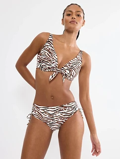 Vrchní díl plavek Summer Wild W animal WHITE - TRIUMPH