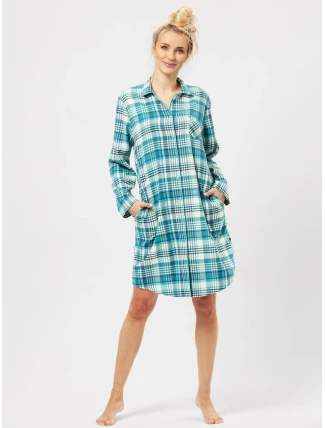 Košile Key LND 471 B24 Flanelová dlouhá/r S-L rozepínací