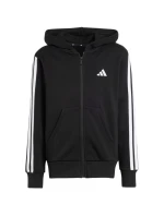 Dětská mikina adidas Essentials Full-Zip černobílá JD6494