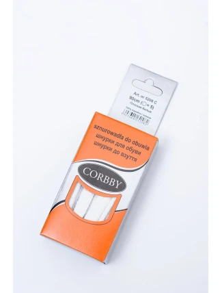 Bílé Ploché Bavlněné Šněrování Corbby