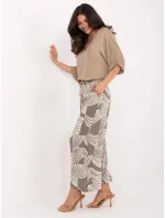 Kalhoty D73771M62237G khaki Kalhoty D73771M62237G khaki