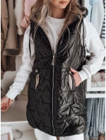 Dámská přechodná prošívaná vesta GLITTI černá FashionStreet TY4804 Dámská přechodná prošívaná vesta GLITTI černá FashionStreet TY4804