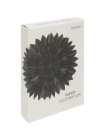 DEKORAČNÍ PAPÍROVÁ ZÁVĚSNÁ HVĚZDA 3D 50CM ŠEDÁ