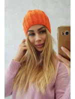 Fleecová čepice Ida K320 oranžová