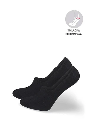 Pánské ponožky Microstopki bavlněné Černé