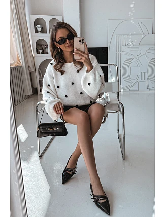 Lakované baleríny KL2913 Palenna černá - Sweet Shoes