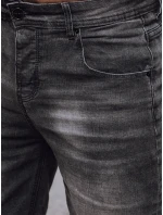 Pánské tmavě šedé džínové šortky FashionStreet SX2398