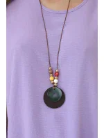 Oversized halenka s přívěskem světle fialová Oversized halenka s přívěskem světle fialová