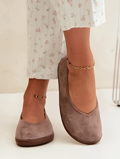 Dámské baleríny Barefoot Taupe Hollin