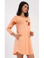 Dámské domácí šaty s tříčtvrtečním rukávem Patricia