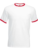 Fruit of the Loom Ringer T Racerback tričko 16.1168 white/red