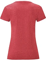 Fruit of the Loom Lady-Fit Iconic 150 T Dámské tričko 16.1432 heather red