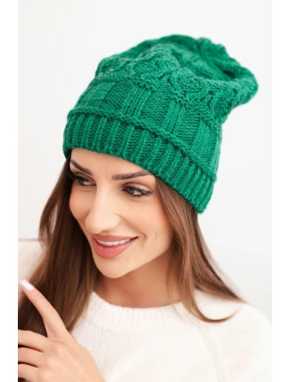 Čepice s fleecem Marta K231 zelená