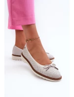 Dámské Letní Baletky Z Pravé Kůže Maciejka P6509-11 Bílé