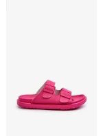 Lehké dámské pěnové pantofle s přezkami Big Star Fuchsia Lehké dámské pěnové pantofle s přezkami Big Star Fuchsia