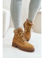 Zateplené dámské boty Big Star OO274A285 Camel