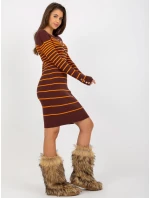 Šaty EM SK NG 2316.12P tmavě hnědé Šaty EM SK NG 2316.12P tmavě hnědé