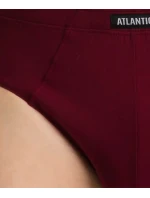 Klasické pánské slipy ATLANTIC 3Pack - černé/šedé/vínové