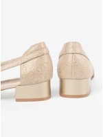 Praktické  polobotky zlaté dámské Obcas